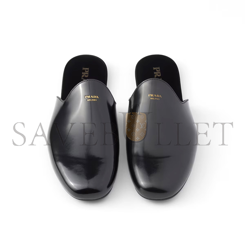 Pra*a brushed leather slippers 2s2986